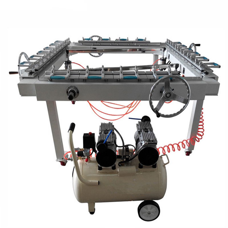 Pneumatic screen mesh stretching machine supplier