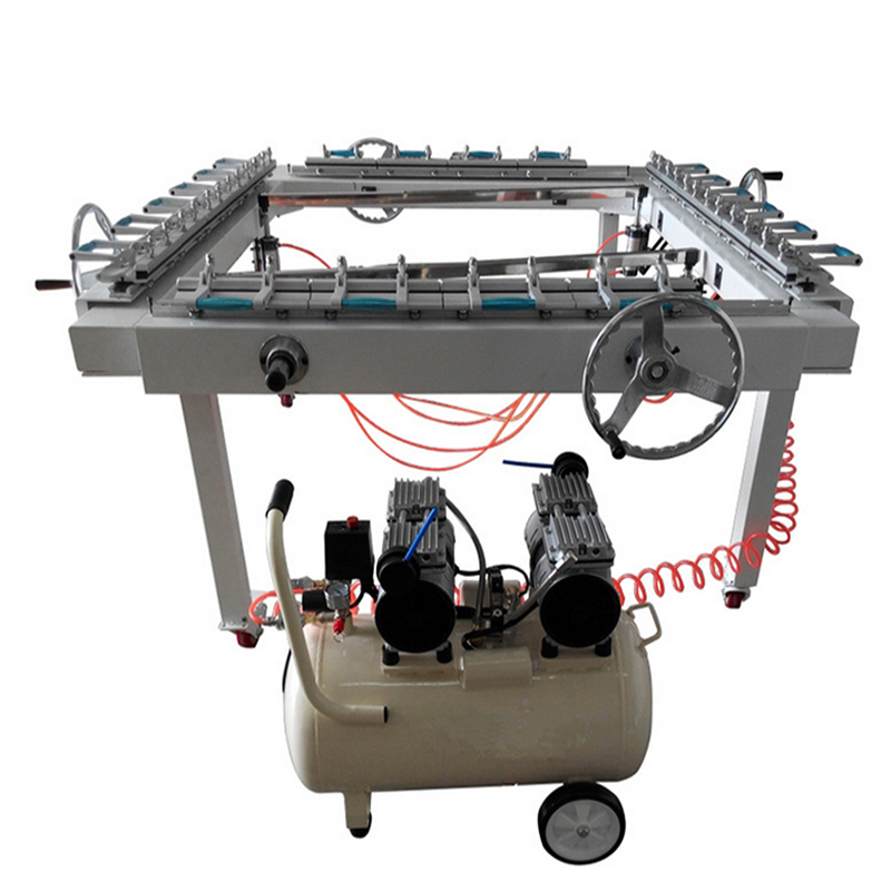 Economical silk screen printing mesh stretching machine