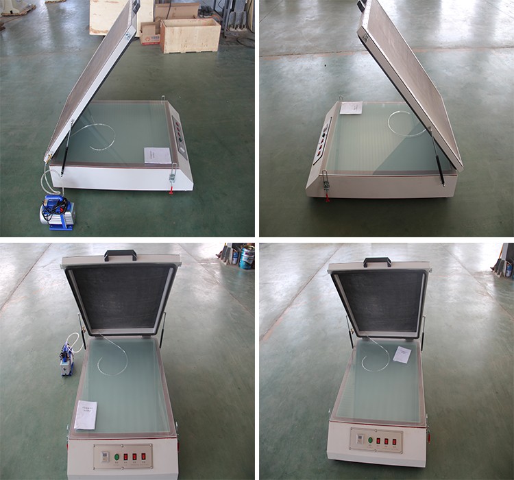 UV exposure unit with vacuum