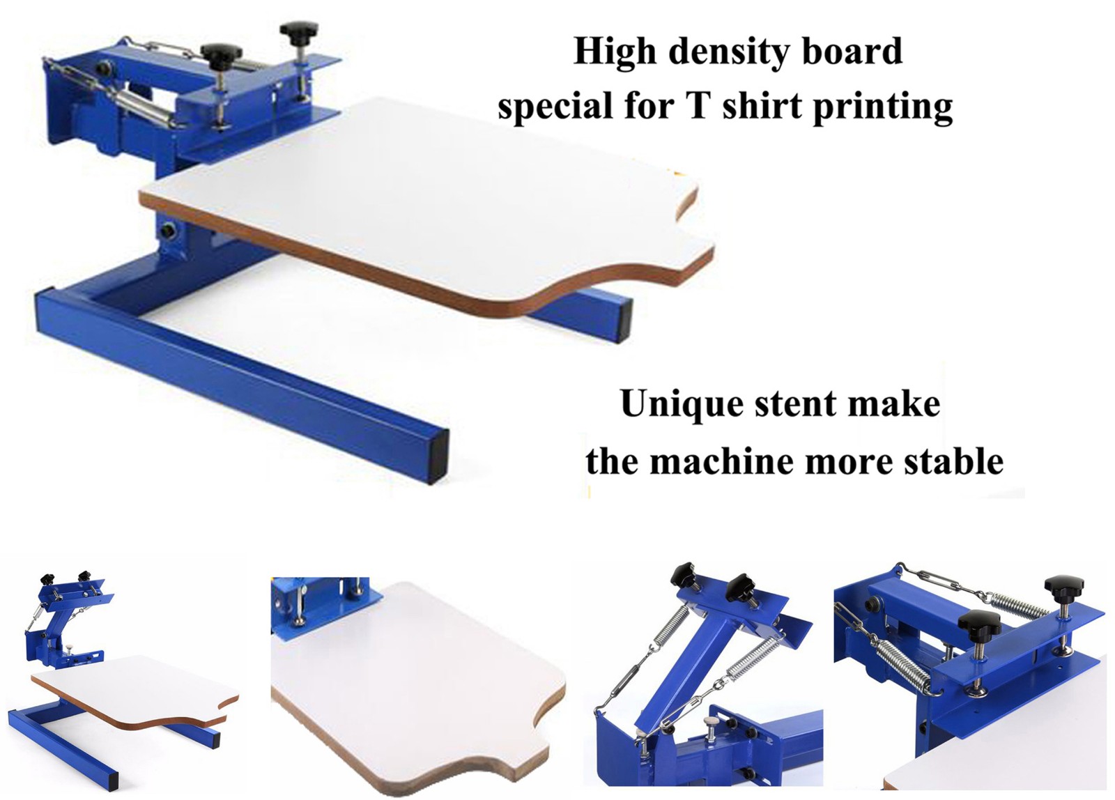 1 Color 1 station screen printer pallet