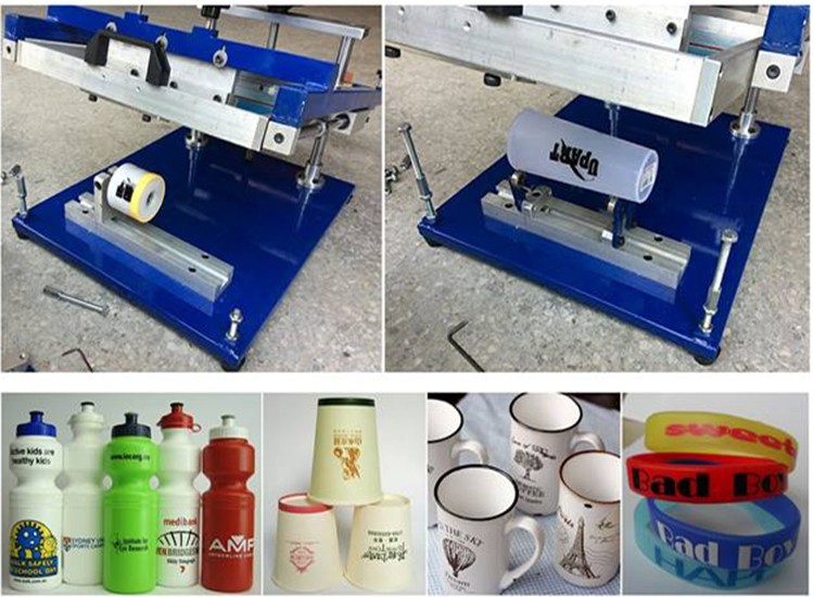 New type Manual cylinder screen printer