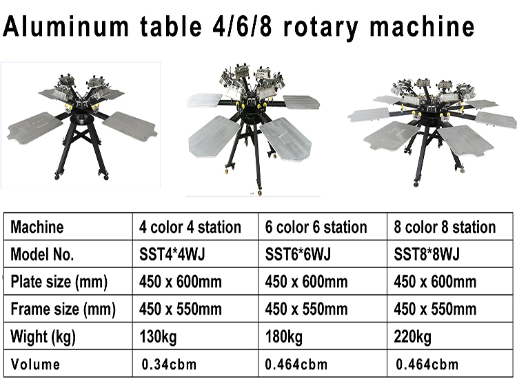 6 color 6 station printing machine with micro registration