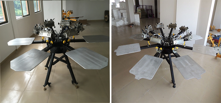 Manual Silk Screen Printing Machine With adjustable table