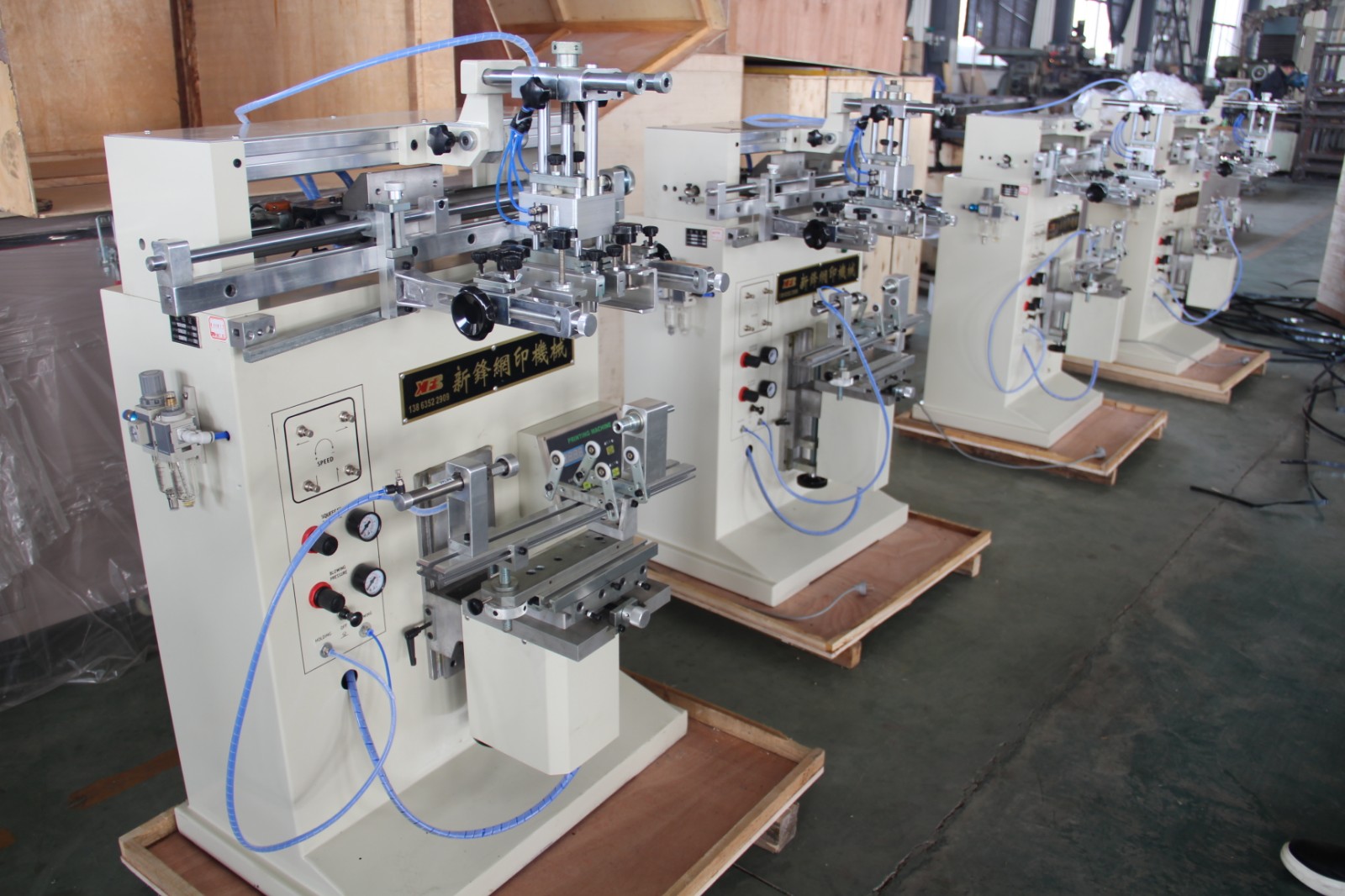 Glass bottles screen printing machine