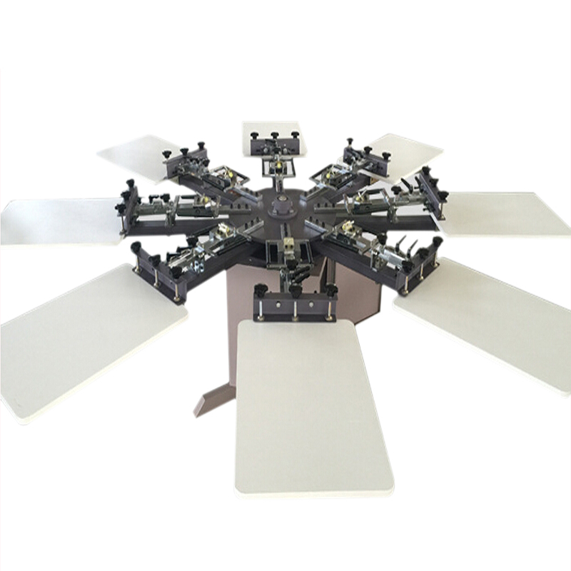 Box type manual rotary screen print machine