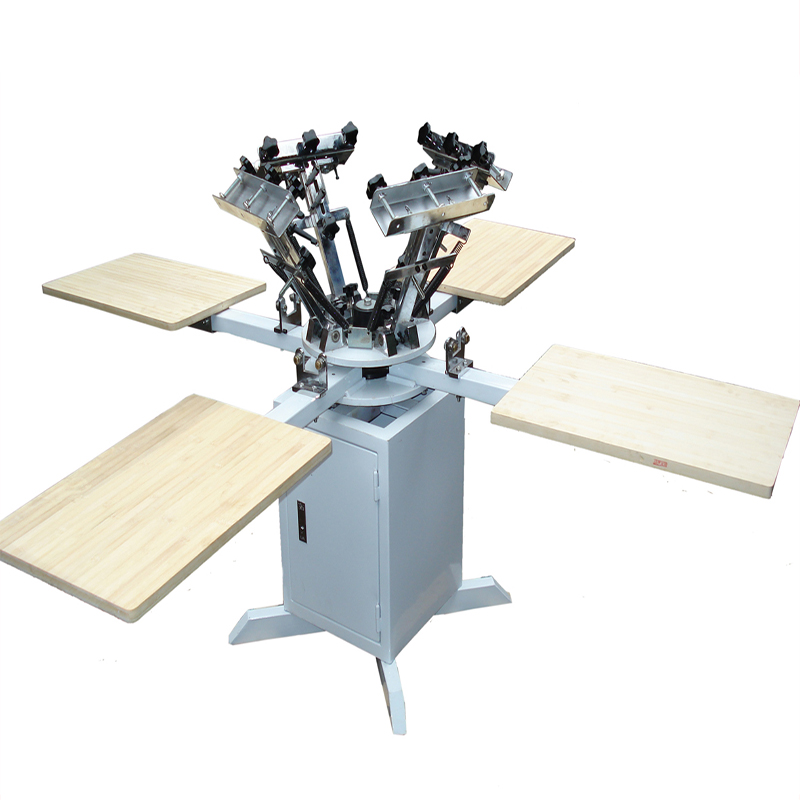 Manual box type screen printing machine