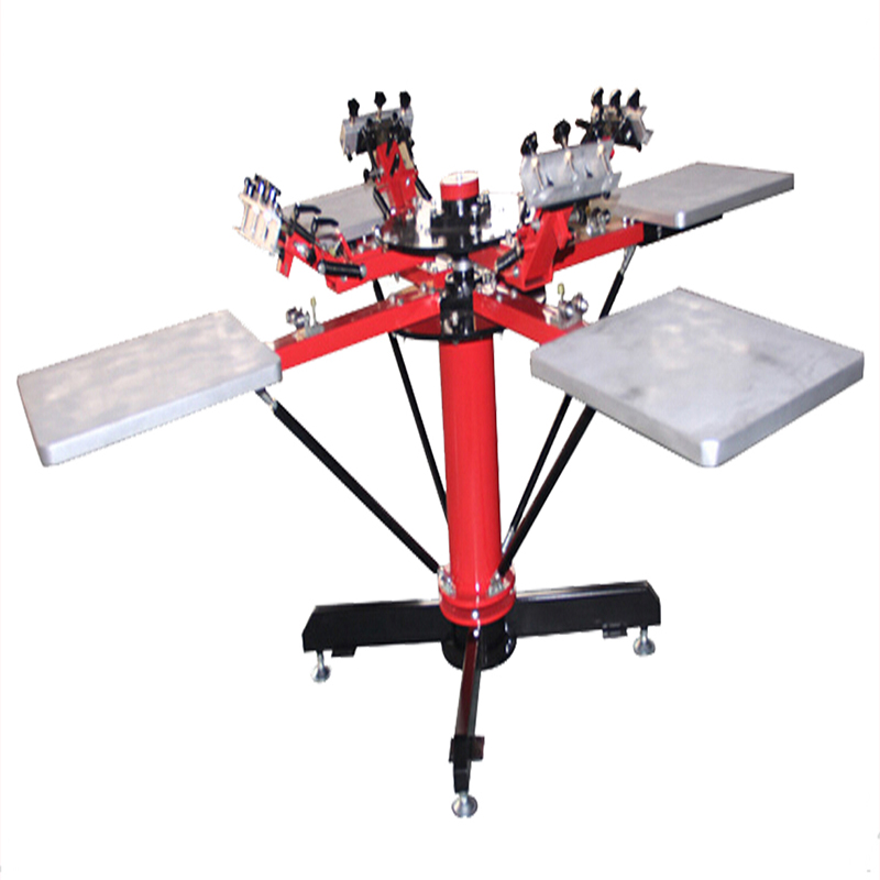 4x4 multicolor screen printing machine for t shirt