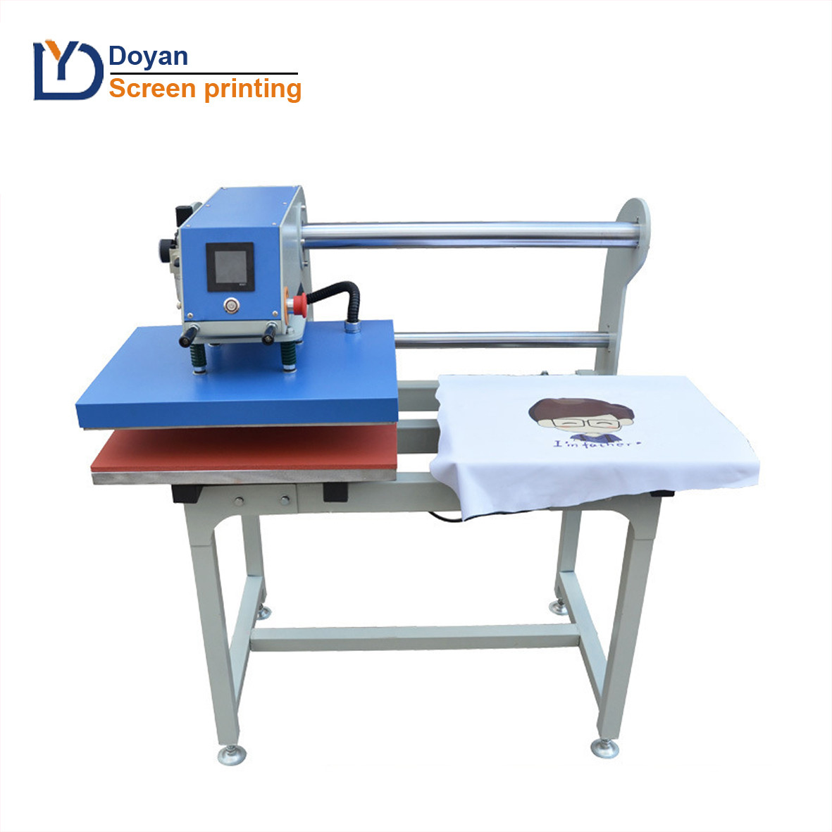 Double platen pneumatic heat press machine for sale